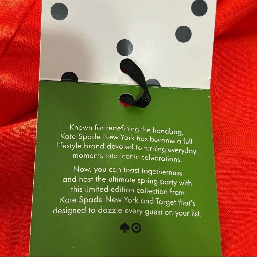 Kate Spade For Target Women's Red Dress Fully Lined Scalloped Hem Sleeveless XS